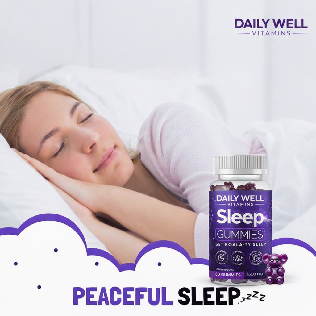 DailyWellVitamins™ Sleep Gummies (Sugar Free) 1 Month Supply